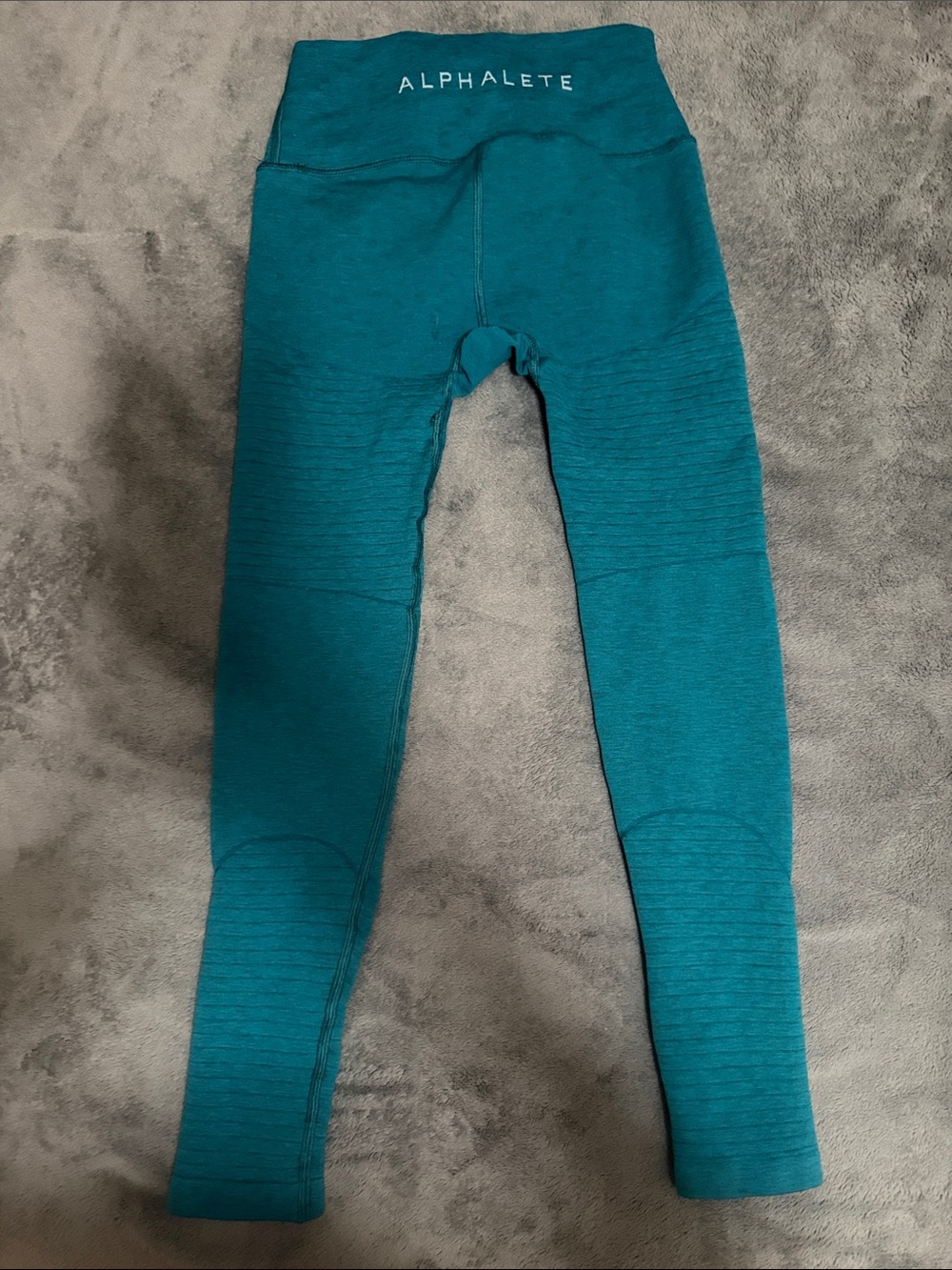 Alphalete Kids Teal Seamless High-Waist Leggings